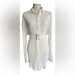 White Commense shirt dress (NWT)